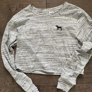 PINK CROPPED LONG SLEEVE